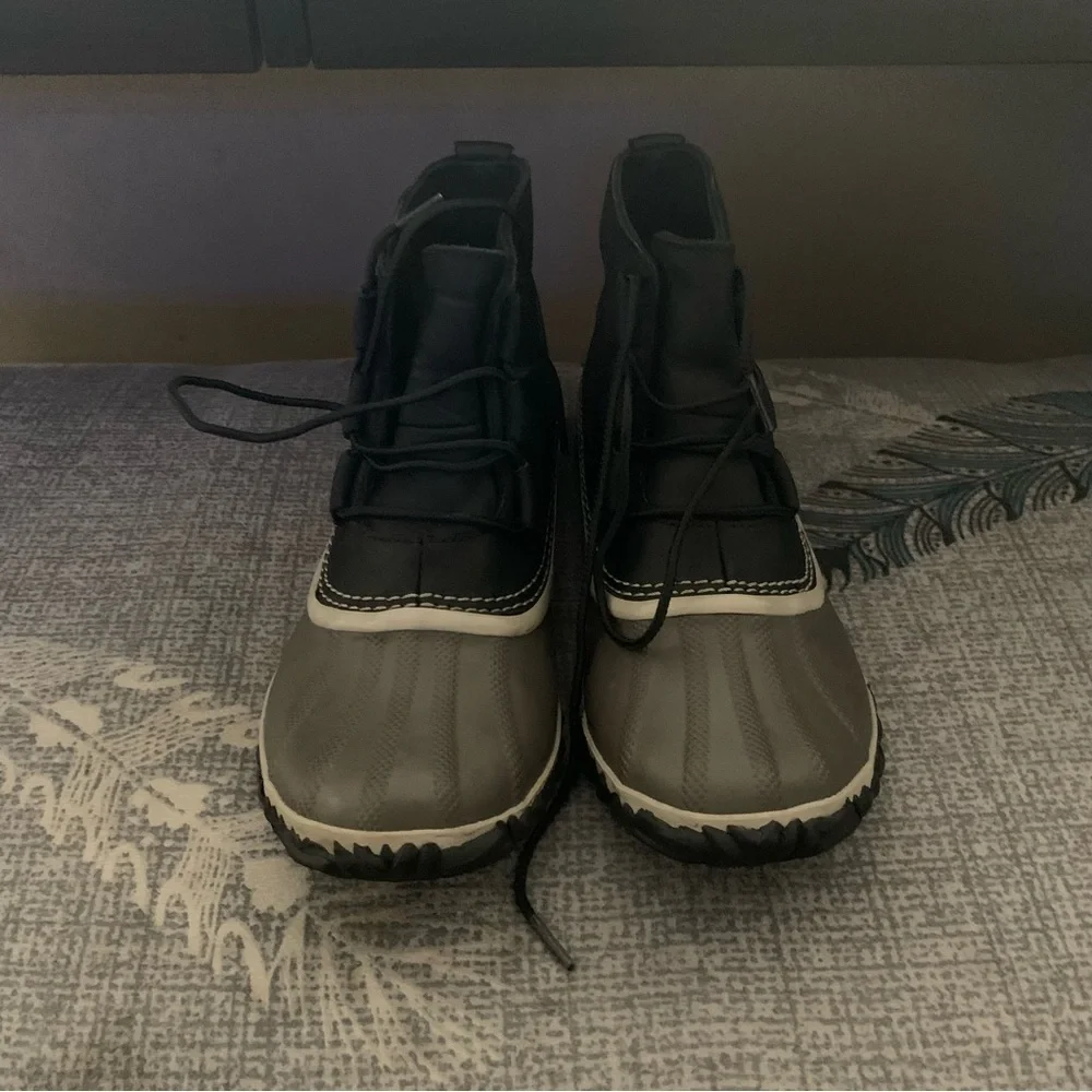 Sorel Out And About Black Duck Waterproof Ankle boots